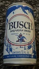 Lata de cerveja Busch bávara aço frisado Anheuser Busch comprar usado  Enviando para Brazil