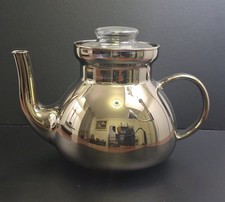 Metallic glass teapot for sale  Delta