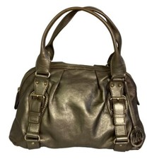 Bolsa de mão Michael Kors dourada boliche bolsa grande metálica alça superior de ombro comprar usado  Enviando para Brazil