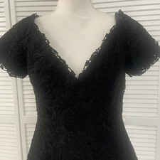 Usado, Vestido de Coquetel Arnold Scaasi Feminino Vintage Couture Preto Renda - Médio comprar usado  Enviando para Brazil