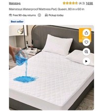 Mainstays waterproof mattress for sale  Gastonia