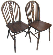 Vintage pair oak for sale  CREWE