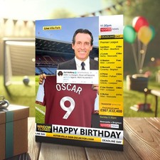 Aston villa birthday for sale  CLACTON-ON-SEA