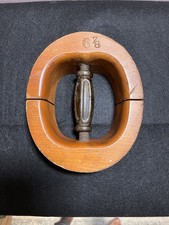 Usado, Maca de chapéu de madeira antiga 6 7/8 chapeleiro molde mercantil industrial comprar usado  Enviando para Brazil