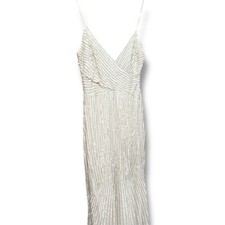 Sequin beaded white for sale  San Diego