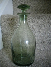 Vintage green handblown for sale  TAUNTON