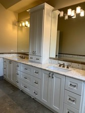 double vanity white sink for sale  Hinsdale