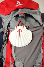 Concha de vieira peregrina Camino de Santiago com cruz vermelha de São Tiago comprar usado  Enviando para Brazil