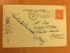 Cartolina autografa giulietta usato  Milano