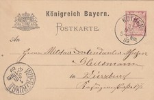 Bayern ganzsache heimatbeleg gebraucht kaufen  Deutschland