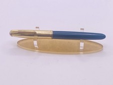 Caneta-tinteiro Parker 51 tampa de ouro laminada azul-petróleo ouro 14 quilates média nova na caixa Inglaterra comprar usado  Enviando para Brazil