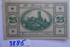ALEMANHA 1920 - BAD GODESBERG a RHEIN - 25 Pfg - AU/UNC - Gra G22.1b - MARCA D'ÁGUA comprar usado  Enviando para Brazil