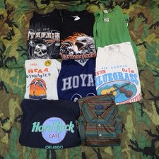Camiseta Masculina Vintage Lote Extra Grande Pacote X8 Atacado Gráfico Hard Rock Nike Anos 90 Y2K comprar usado  Enviando para Brazil