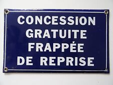 Old enamel plate d'occasion  Expédié en Belgium