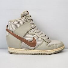Usado, Tênis Nike Feminino Dunk Sky Hi Light Bone Bronze Metálico Wedges EUA 8 comprar usado  Enviando para Brazil