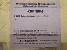 Quittung jahresbeitrag württe gebraucht kaufen  Welzheim