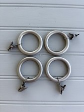 4 anéis de clipe de cortina de estanho grandes Pottery Barn - ferragens de haste de janela de 1,25 pol. comprar usado  Enviando para Brazil