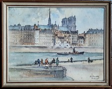 Aquarelle paris quais d'occasion  France