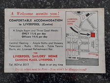 map postcard for sale map postcard for sale LIVERPOOL