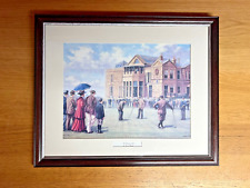 Golf print framed for sale  KING'S LYNN