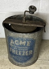 Freezer antigo vintage Acme The 5 Minute máquina de sorvete Philadelphia PA EUA comprar usado  Enviando para Brazil