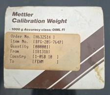Mettler calibration weight for sale  MILTON KEYNES