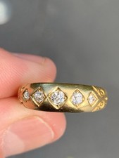 Gold diamond old for sale  BRIGHTON