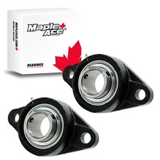 Usado, Rolamento de flange UCFL206 30mm furo, oval 2 parafusos, base sólida, vedação de 3 lábios (Qtd 2) comprar usado  Enviando para Brazil