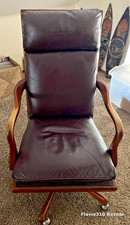 Vintage leather wooden for sale  Carlsbad