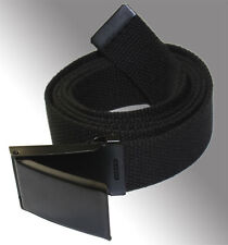 NOVA FIVELA DE CINTO PRETA AJUSTÁVEL FLIP TOP LONA WEB para GOLFE MILITAR TÁTICO comprar usado  Enviando para Brazil