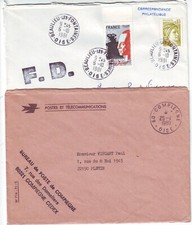 F560. lot lettres d'occasion  Guichen