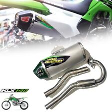 Kit completo de tubo de escape carbono verde ajuste profissional KAWASAKI KLX125 KLX140 DTX140 KLX150 comprar usado  Enviando para Brazil