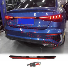 Usado, Ajuste para Audi A3 Quattro S3 2022-24 porta traseira preta fumê porta traseira lanterna traseira LED comprar usado  Enviando para Brazil