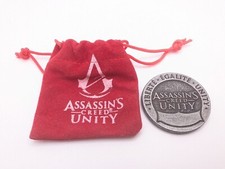 Assassin's Creed Unity Metal Coin Prop Promo + Bolsa Assassinos Cosplay Colecionador comprar usado  Enviando para Brazil