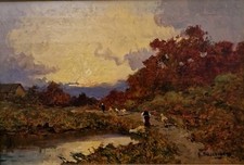Dipinto olio tavola. usato  Roma