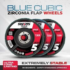 Disco de lixa 5” 125mm premium com aba de zircônia/roda rebarbadora disco para metal comprar usado  Enviando para Brazil