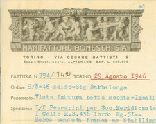 Fattura int. manifatture usato  Mantova