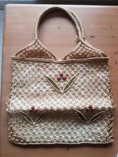 Makramee perlen jutetasche gebraucht kaufen  Rheinbach