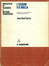Essere nulla sartre usato  Italia