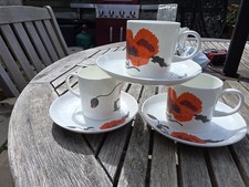 susie cooper china corn poppy for sale  LITTLEHAMPTON
