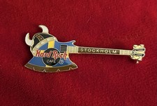 Broche de guitarra Hard Rock Cafe Stockholm Viking Horn machado escudo comprar usado Broche de guitarra Hard Rock Cafe Stockholm Viking Horn machado escudo comprar usado  Enviando para Brazil