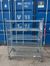 Galvanised shelving trolley for sale  OLDHAM
