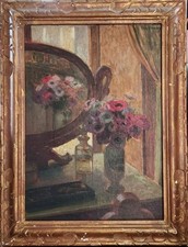 Tableau ancien. intérieur d'occasion  Pouzauges
