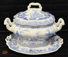 Staffordshire light blue for sale  Clinton