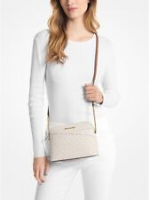 Bolsa tiracolo Michael Kors jet set viagem logotipo médio cúpula feminina baunilha MK/ouro comprar usado  Enviando para Brazil