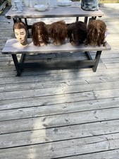 5 -Prática escola de beleza manequim cabeça modelagem cabelo esteticista ponto pivô comprar usado  Enviando para Brazil