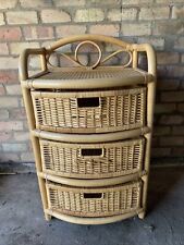 Wicker drawer storage for sale  COLCHESTER