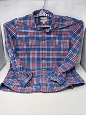 Camisa Oxford Masculina Goodthreads Tamanho 2XL Xadrez Azul Vermelha Slim Fit Dupla Face comprar usado  Enviando para Brazil