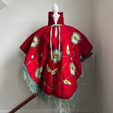 Vintage poncho floral for sale  Seattle
