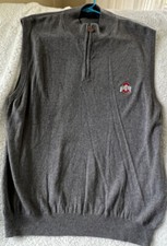 Colete Ohio State XXL 2XL Vintage Masculino 1/4 Zíper ENVIE OFERTAS NCAA Futebol NFL comprar usado  Enviando para Brazil